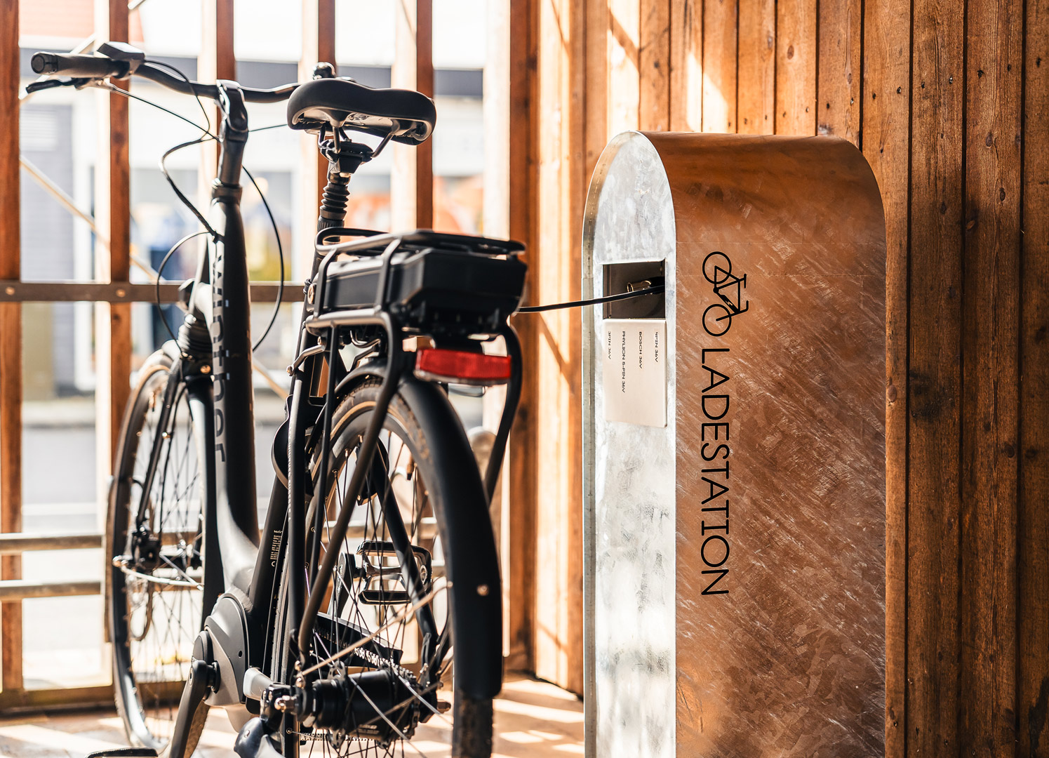 Charging station for e-bikes